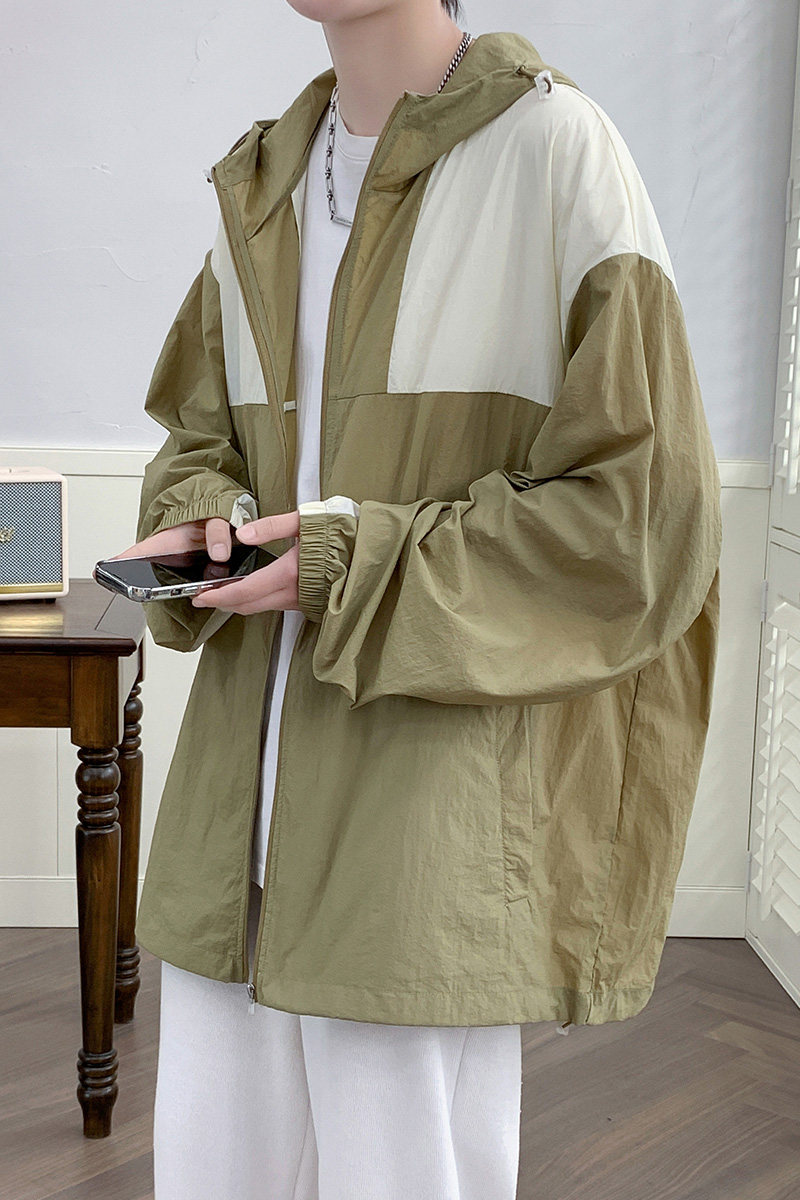 冰丝防晒衣男士夏季新款轻薄透气夹克外套皮肤防紫外线防晒服-P45,男装防晒衣,星座1206（原A206）