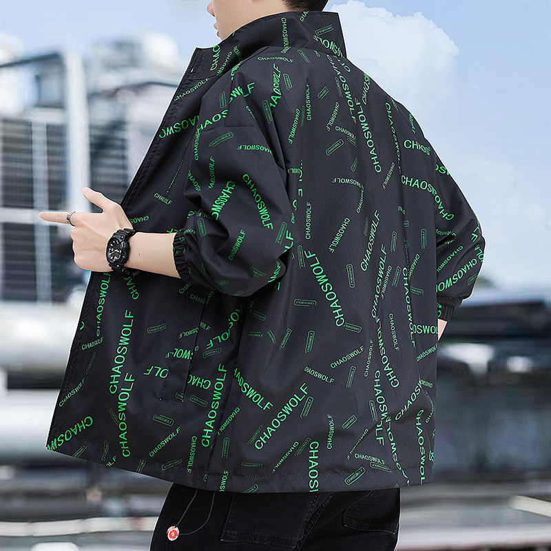 夹克男韩版假两件外套新款2023秋季工装衣服百搭宽松CSL2288-P43,男装夹克,星座1206（原A206）
