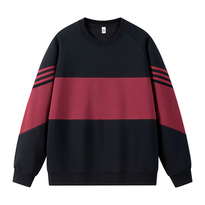 重磅纯色卫衣T恤男宽松春秋款卫衣圆领内搭打底衫男HH8889-P35图片
