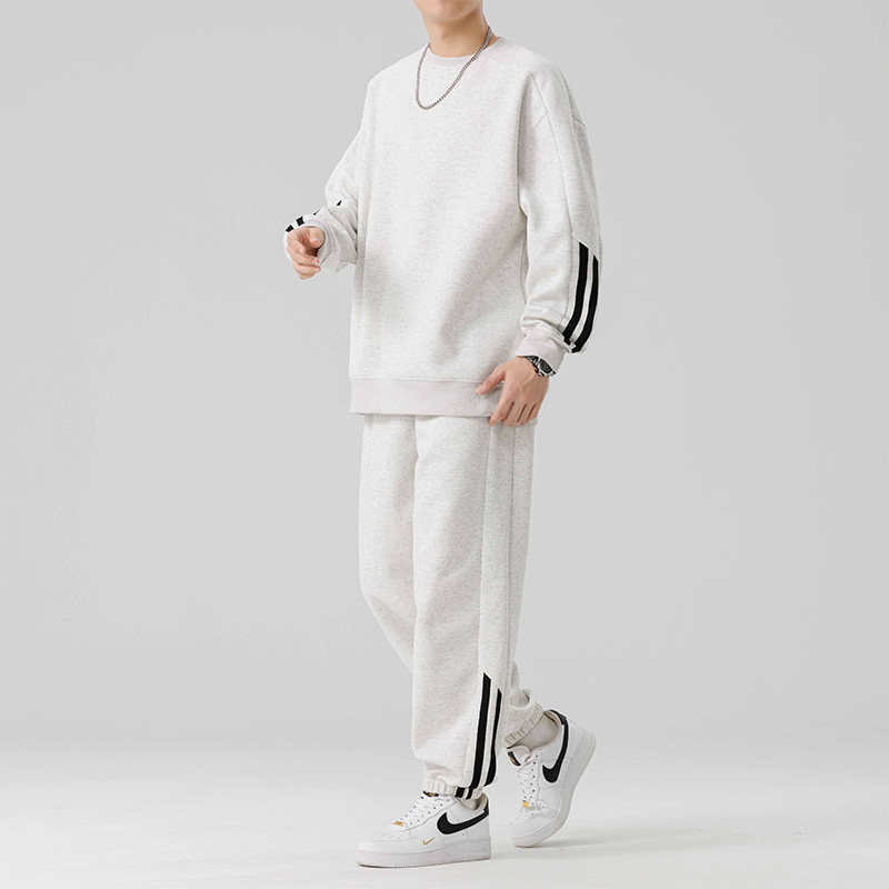 休闲运动套装男春秋季新款潮流重磅宽松舒适卫衣长裤HH9230-P60,男装休闲套装,星座1206（原A206）