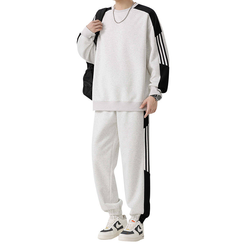 新款潮牌运动服套装男士春秋季卫衣卫裤美式男装搭配一套帅气P60,男装休闲裤,星座1206（原A206）