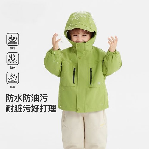 儿童冲锋衣外套2025新款三合一衣