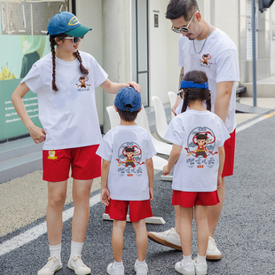 爆款清仓高端纯棉定制哪吒男女童2025A类100短袖潮流T恤夏季新款