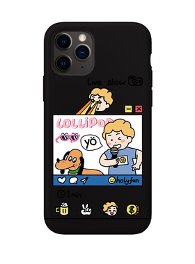 黑色星星眼手机壳适用苹果17/16/15promax14promax/1312/11promax软iphonexsmaxs华为mate60pro可降解磁吸壳