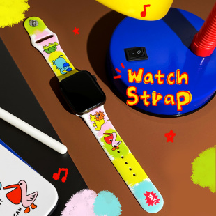 和风猫饭原创动物园适用苹果iwatch11 9手表带applewatch可爱小人