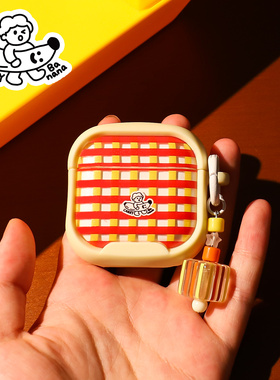 和风猫饭彩虹紫色爱心耳机套适用airpods4/3/2苹果耳机套airpodspro2硅胶磨砂软全包保护壳apple多巴胺