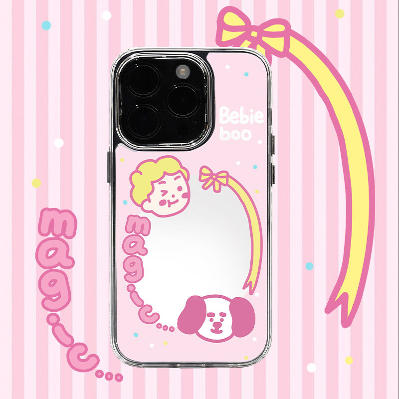 和风猫饭镜面魔镜卡通风情侣补妆镜适用苹果华为17/16ProMax/15手机壳iphone14Pro/12/保护壳头像小人p60pro,3C数码配件,手机保护套/壳,淘宝优惠券,粉丝福利购,淘宝优惠卷