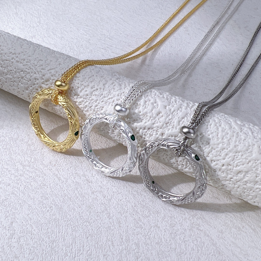 纯银S925哪吒同款乾坤圈银吊坠魔丸祥云挂坠平安扣项链礼物送女友