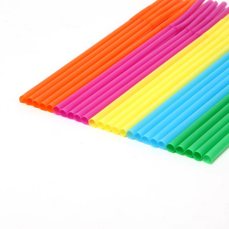 유치원 DIY 어린이 수제 조기 교육 크리 에이 티브 어린이 수제 DIY 재료 다채로운 빨대 50 개