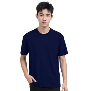 防水 新疆长绒纯棉纯色T恤情侣款 防油 夏季 防污 三防