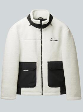 一线撤柜撤标2024秋季Qee联名立领镶拼白鸭绒保暖休闲羽绒服外套