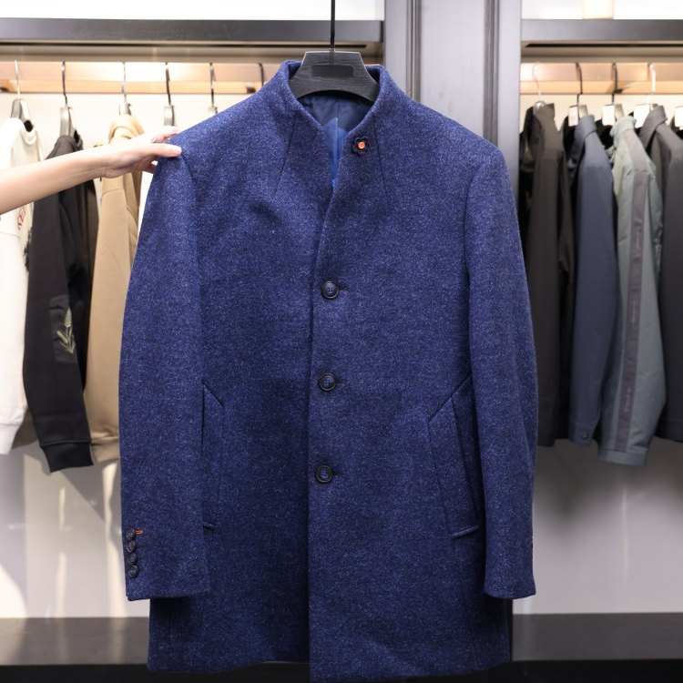 【H家】撤标撤柜！2025年秋冬季男士简约休闲34%羊毛毛呢大衣