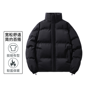 品牌撤柜冬季美式韩版宽松面包服百搭立领保暖棉服外套(男女款)