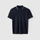 桑蚕丝POLO衫 一线品牌撤柜撤标2024春夏新款 百搭柔软撞色翻领短袖