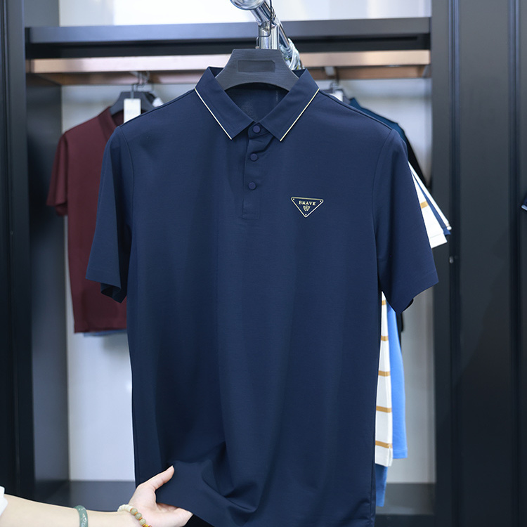 【H家】无痕冰丝！撤标撤柜夏季男士时尚舒适清爽短袖POLO衫上衣