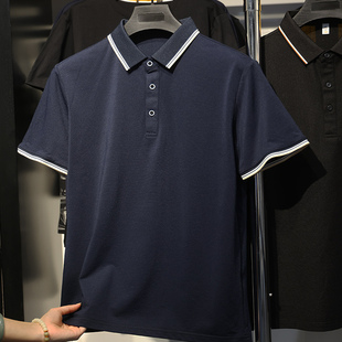 舒适经典 夏季 男简约时尚 POLO衫 纯色桑蚕丝短袖 豆家 撤标撤柜