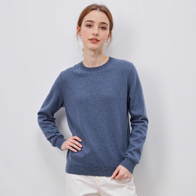 【豆家】撤标撤柜！2025年春秋款女士时尚经典舒适圆领长袖针织衫