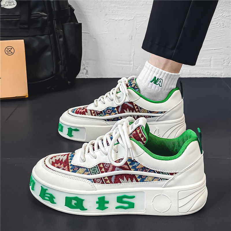 撤标撤柜（H）时尚休闲板鞋潮流百搭时尚青少年厚底增高帆布鞋