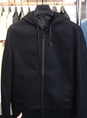 【H家】撤标撤柜！春秋季男士37%羊毛经典时尚连帽净色休闲夹克