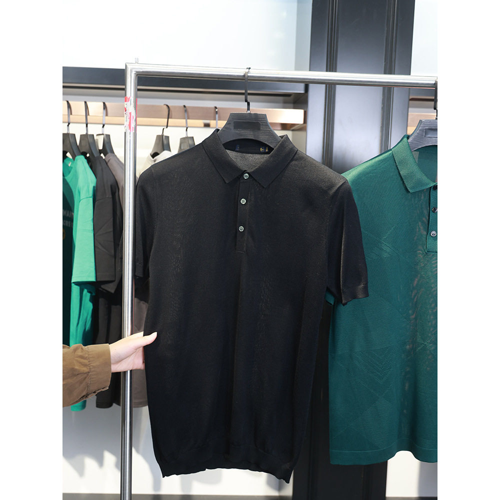 【H家】撤标撤柜！男夏季休闲商务舒适潮流净色半开襟短袖POLO衫,男装,Polo衫,淘宝优惠券,粉丝福利购,淘宝优惠卷