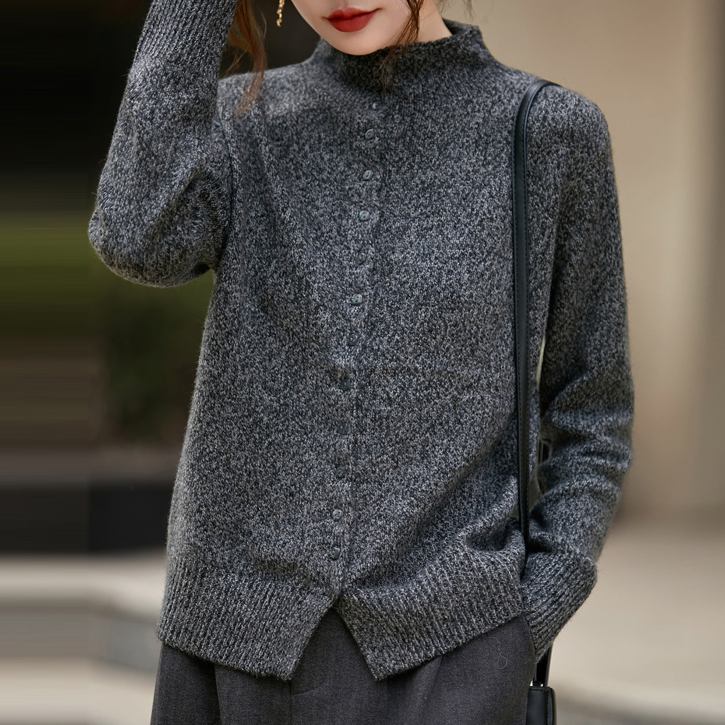 撤柜撤标(A)纯色花纱针织开衫外套女春秋外搭洋气大码女装上衣,女装/女士精品,毛针织衫,淘宝优惠券,粉丝福利购,淘宝优惠卷