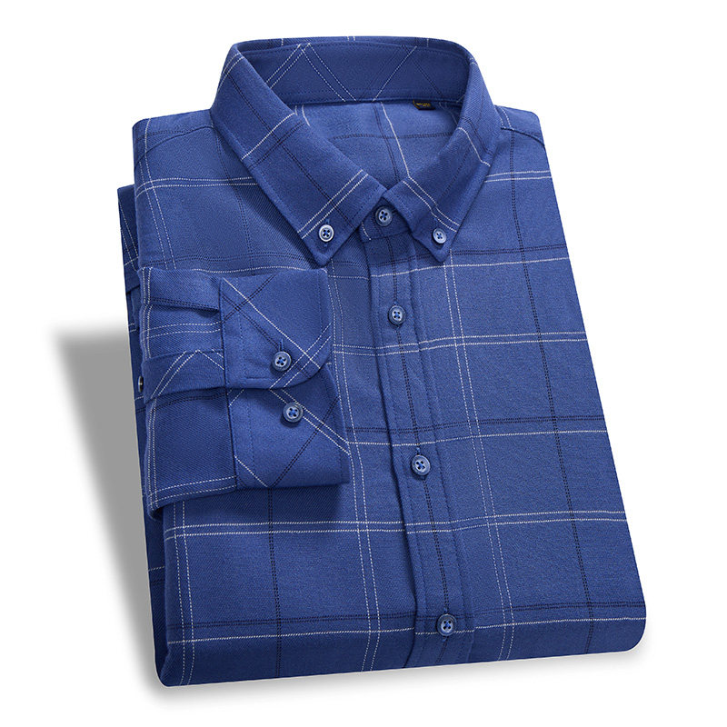 2024年春秋大牌撤标新款时尚暖绒系列保暖亲肤格纹休闲长袖衬衫