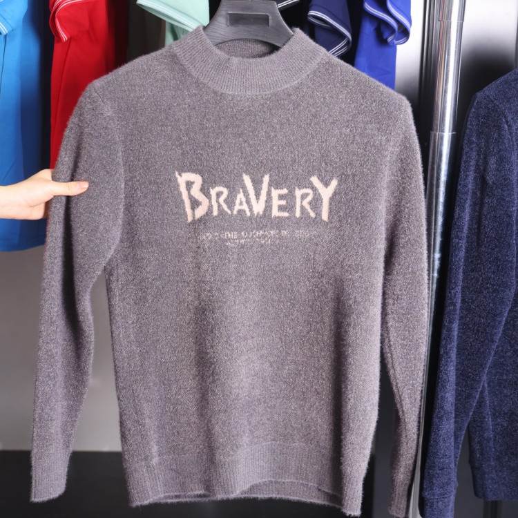【H家】撤标撤柜！秋冬款简约舒适百搭修身半高领套头男款针织衫