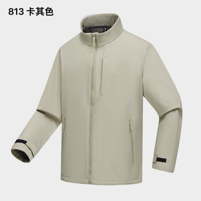 【豆家】撤标撤柜！2025春秋男士新款户外防风防水立领软壳冲锋衣