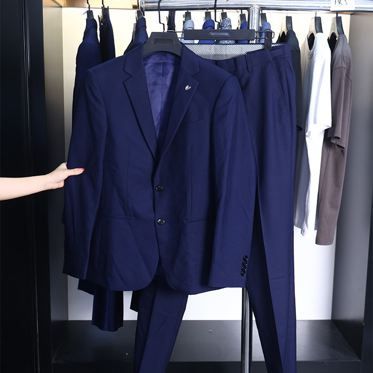 【H家】撤标撤柜！春秋季男士简约商务净色平驳领商务西服套装
