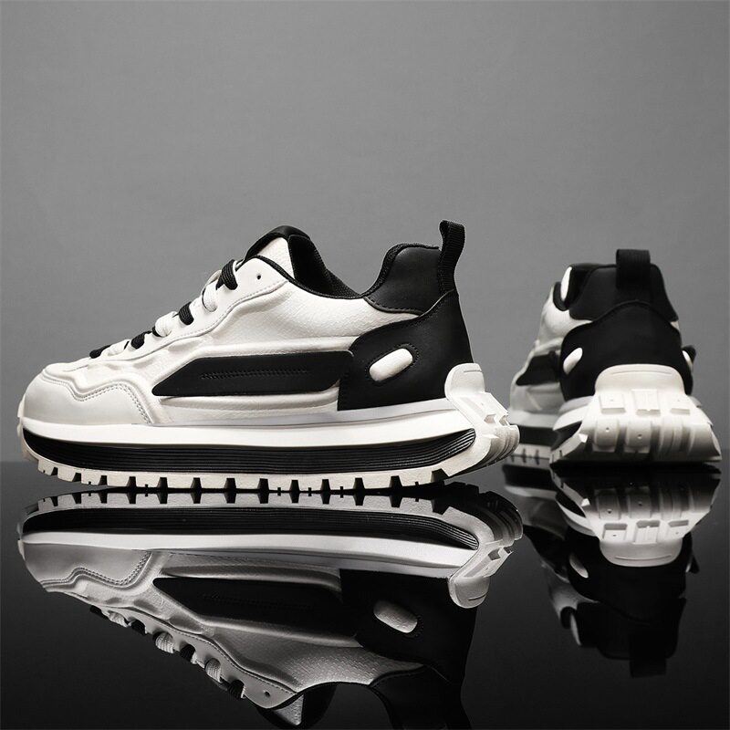 撤标撤柜(H)新款透气休闲运动鞋防滑软底小白鞋男士潮流老爹鞋