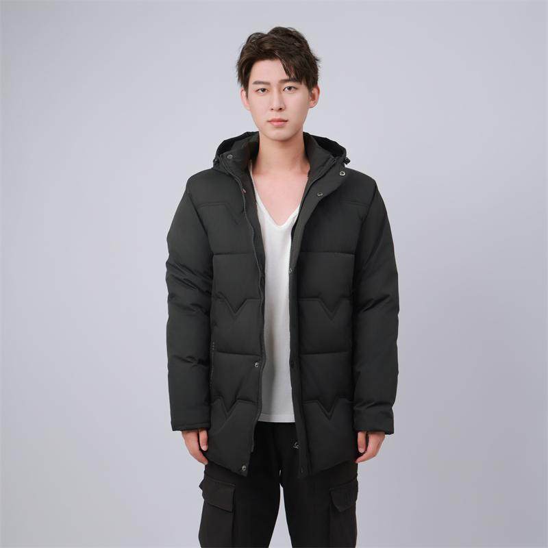 撤标撤柜冬季男新款韩版加厚加绒内里保暖连帽中老年连帽棉服外套