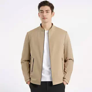 直播专属！一线撤柜2025年男士新款基础简约纯色小立领领夹克外套,男装,夹克,淘宝优惠券,粉丝福利购,淘宝优惠卷