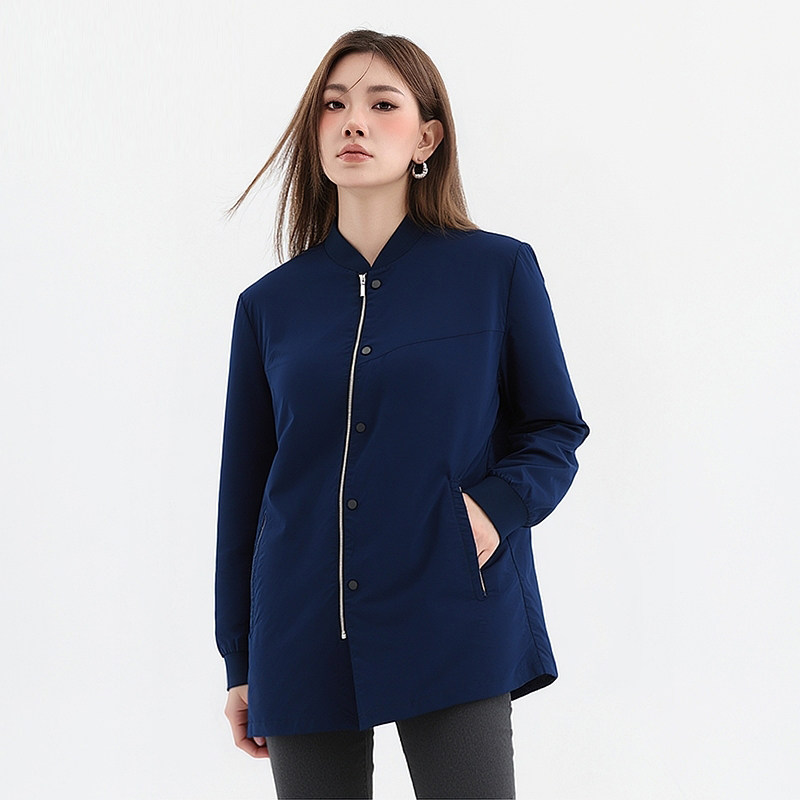 【H家】撤标撤柜！2025春季女时尚百搭简约休闲中长款棒球领风衣,男装,风衣,淘宝优惠券,粉丝福利购,淘宝优惠卷