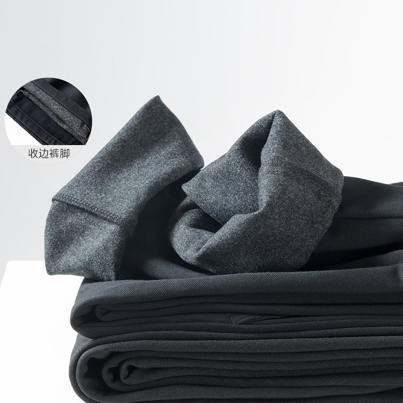 一线撤柜撤标2024年春秋新款时尚百搭男士纯色舒适中腰直筒休闲裤