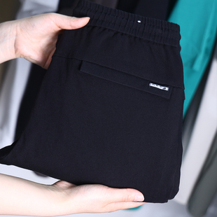 百搭时尚 春秋男士 撤标撤柜 抽绳松紧腰混纺舒适休闲长裤 H家