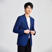 百搭格纹款 时尚 休闲西服外套 青年男士 一线撤柜撤标2024年春秋新款