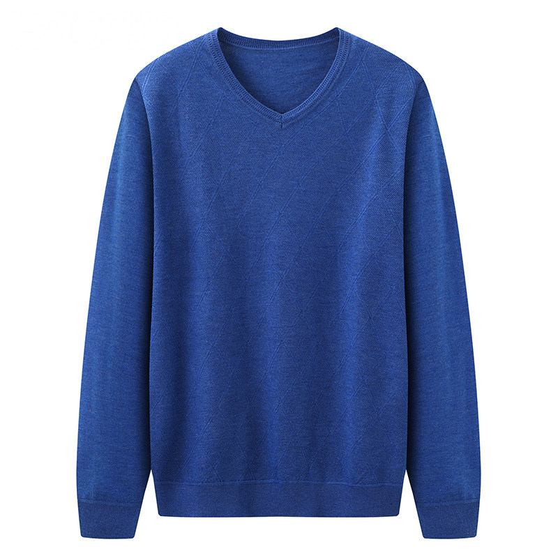 一线撤标撤柜2025年冬季新款男士V领加厚保暖针织衫毛衣打底