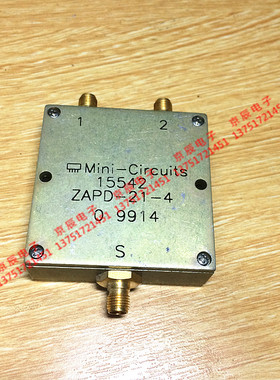Mini 进口 ZAPD-21-4 0.5-2GHz SMA 一分二射频微波同轴功分器