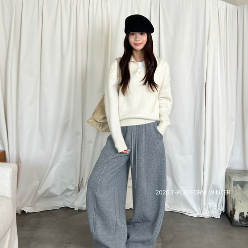 香蕉裤小个子女宽松显瘦多色软糯