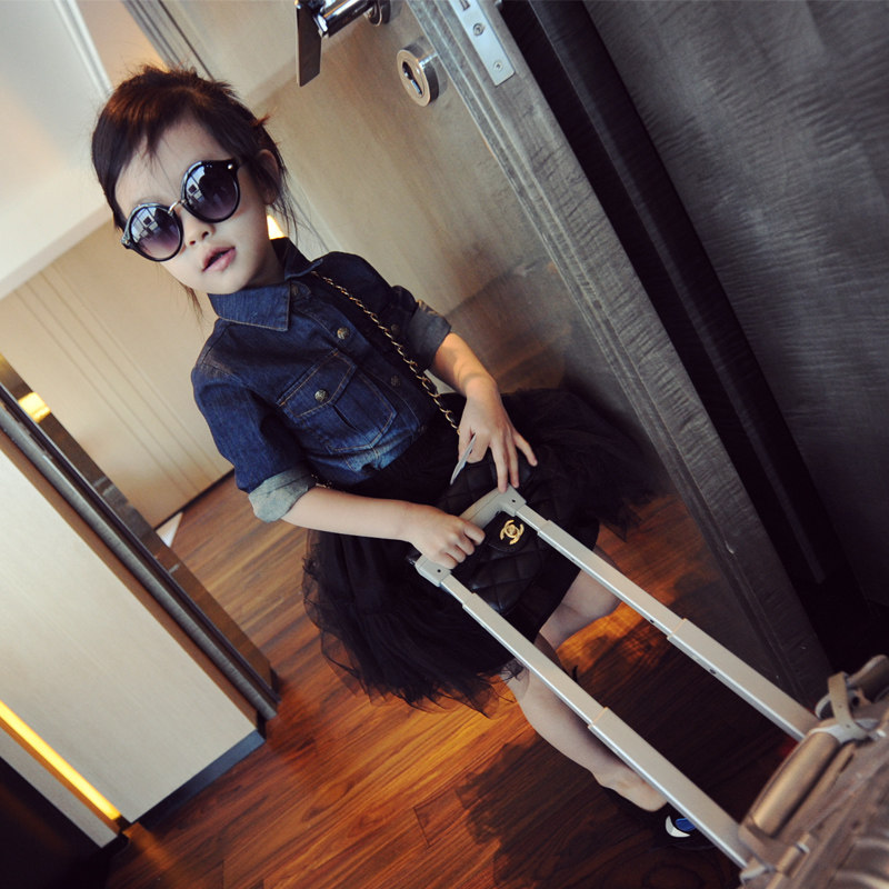 Chemise fille à manche longue en toile - Ref 2086772 Image 1