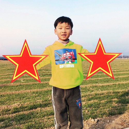 表演红星闪闪大合唱爱国道具儿童