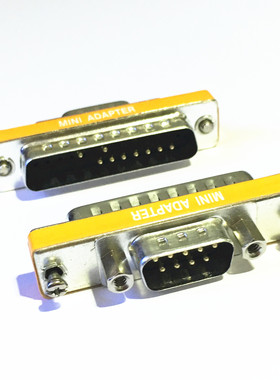 DB25P公/DP9P公转换接头 交叉接点台湾头对接头 COM口数据转换器