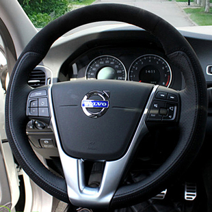 V60 沃尔沃XC60 S80L S40 S60L手缝真皮方向盘套汽车把套 XC90