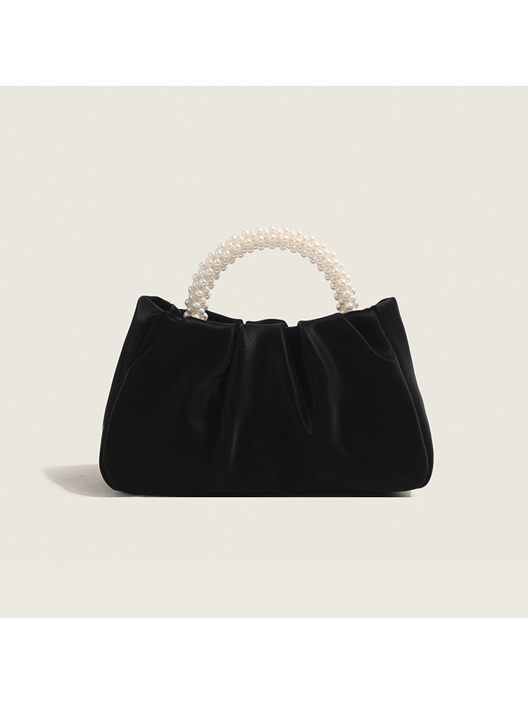 单肩包磨砂手感褶皱云朵斜跨包