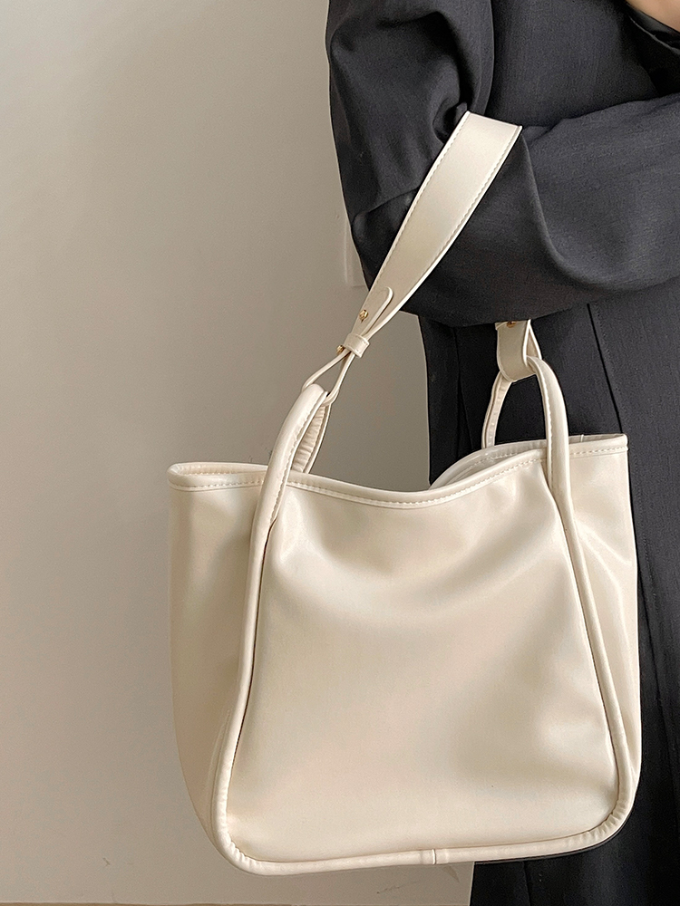 韩版简约托特包2025春夏新款通勤手提单肩女包大容量时尚腋下包包