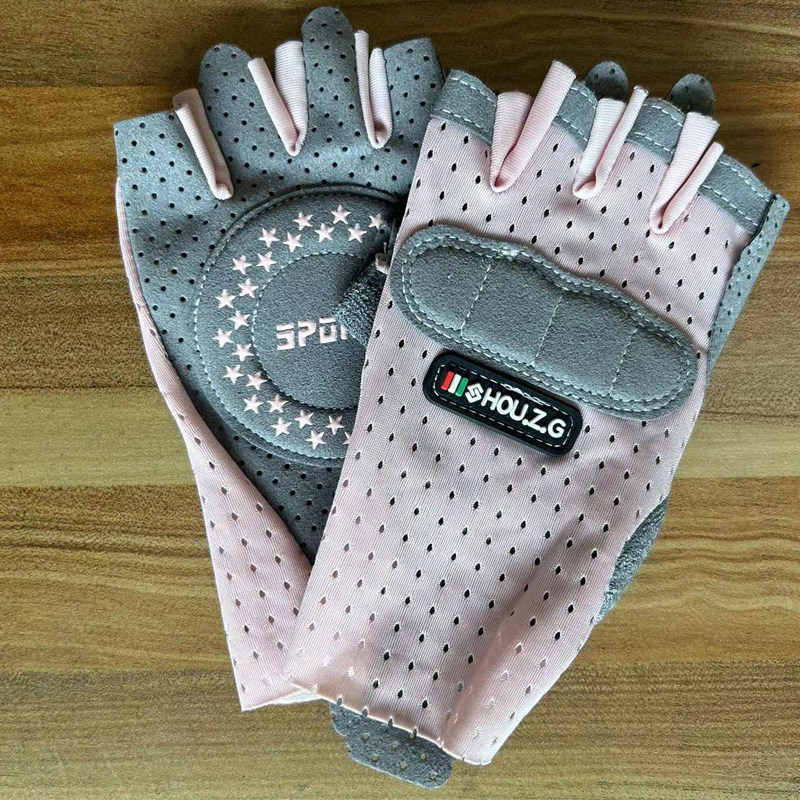 儿童透气手套半指防晒长腕春夏薄款打孔运动单杠防滑平衡车速干