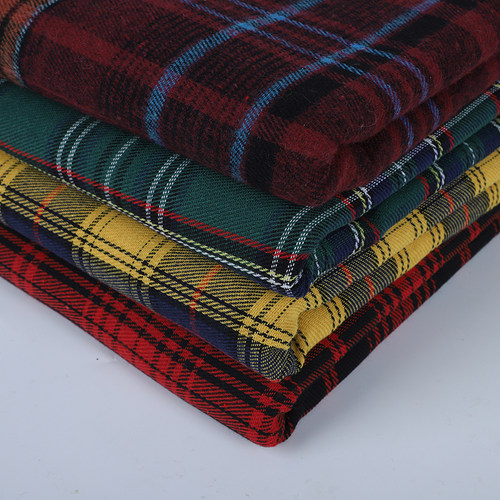 涤棉服装田园风diy格子布料