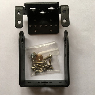 舵机金属原支架 MG995 MG996R云台支架 二自由度机械手机器人配件