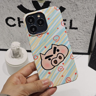 可爱卡通蜡笔小新iphone15promax菲林手机壳13防摔菲林软壳12日系xsmax苹果14动漫11xr半包硬壳78plus全包se