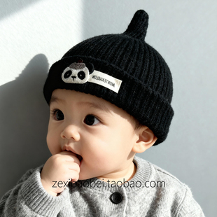 保暖儿童针织帽2025新款 宝宝帽子男宝冬季 毛线帽一岁洋气超好看